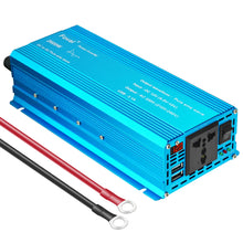 Load image into Gallery viewer, Pure Sine Wave Inverter DC 12V to AC 220V 230V 1500W/2200W/2600W Voltage Transfer Converter Universal EU Socket Auto Accessories