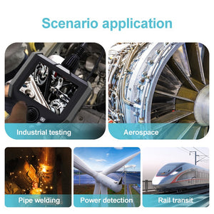 3.9mm 360 ° Single lens Articulating Endoscope Camera With 5 inch LCD for Automotive Inspection Camera Pipeline Borescope