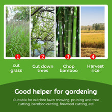 Load image into Gallery viewer, 1PCS High Manganese Steel Double Sickle Chopping Scythe Axe Wood Chopping Trees Cutting Grass Machete Weeding Agricultural Tools