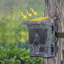 Load image into Gallery viewer, SunGusOutdoors 4K 30MP Outdoor Wildlife Hunting Trail Game Camera with WiFi APP Solar Panel Powered Waterproof IP66 for Security