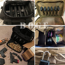 Load image into Gallery viewer, Shooting Range Bag Molle System Outdoor Hunting Accessory Nylon Tactical Gun Case Pack Pistol Tools Shoulder Bag Sniper Black