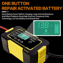 Load image into Gallery viewer, 6A 12V Digital Car Battery Charger Fully Automatic Repair Charge For Car Motorcycle SUV Stea Battery Charger 12v Fully Automatic