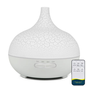 550ML Electric Aroma Diffuser Essential Oil Diffuser Air Humidifier Ultrasonic Remote Control Color LED Lamp Mist Maker Car Home