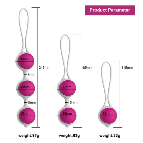 Safe Silicone Smart Ball Vibrator Kegel Ball Ben Wa Ball Vagina Tighten Exercise Machine Sex Toy for Women Vaginal Geisha Ball