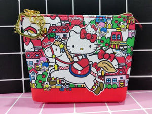 Sanrio Wallet Cheap Kawaii Cinnamoroll MyMelody Kuromi Pachacco Cartoon Leather Card Holder Cute Coin Purse Phone Case For Women