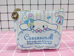 Sanrio Wallet Cheap Kawaii Cinnamoroll MyMelody Kuromi Pachacco Cartoon Leather Card Holder Cute Coin Purse Phone Case For Women