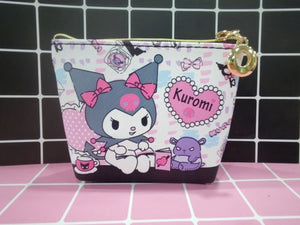 Sanrio Wallet Cheap Kawaii Cinnamoroll MyMelody Kuromi Pachacco Cartoon Leather Card Holder Cute Coin Purse Phone Case For Women