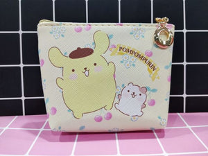 Sanrio Wallet Cheap Kawaii Cinnamoroll MyMelody Kuromi Pachacco Cartoon Leather Card Holder Cute Coin Purse Phone Case For Women