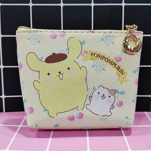 Sanrio Wallet Cheap Kawaii Cinnamoroll MyMelody Kuromi Pachacco Cartoon Leather Card Holder Cute Coin Purse Phone Case For Women
