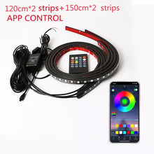 Load image into Gallery viewer, Car Charssis Flexible LED Strip Light LED Underbody Remote /APP Control RGB Neon Lights Ambient Atmosphere Auto Decorative Lamp