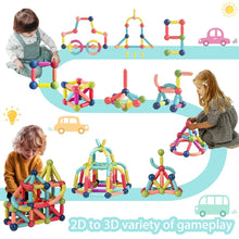 Load image into Gallery viewer, Magic Magnetic Building Blocks Toy Magnetic Construction Set Magnet Ball Sticks Rod Games Montessori Educational Toys For Kids