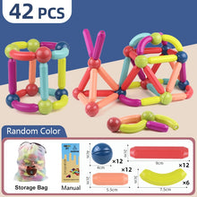 Load image into Gallery viewer, Magic Magnetic Building Blocks Toy Magnetic Construction Set Magnet Ball Sticks Rod Games Montessori Educational Toys For Kids