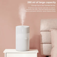 Load image into Gallery viewer, Portable 260ml Air Humidifier Mini Aroma Oil Diffuser USB Cool Mist Sprayer with Colorful Soft Night Light for Home Car Purifier