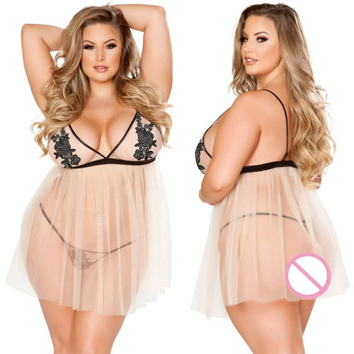 See Through Night Dress Lingerie Nightwear Vintage Womens Cloithing Sexy Spaghetti Strap Elegant Embroidery Sexy Hot Erotic