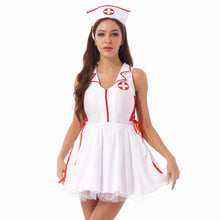 Load image into Gallery viewer, Sexy Baby Doll Women Lace Dress Erotic Porno Nurse Cosplay Uniform Suit For Sex Erotic Costumes Halloween Costumes Lenceria Sexi