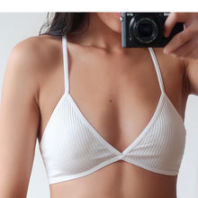 Load image into Gallery viewer, Sexy Backless Ladies Bra Tops Fashion Solid Wireless Cotton Bralette V Neck Seamless Lingerie Underwear Soft Comfort Intimates