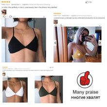 Load image into Gallery viewer, Sexy Backless Ladies Bra Tops Fashion Solid Wireless Cotton Bralette V Neck Seamless Lingerie Underwear Soft Comfort Intimates