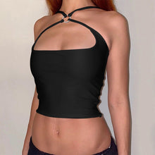 Load image into Gallery viewer, Sexy Bandage Women Crop Top Sheath Sleeveless Solid Tank Top Women Summer Casual Female Minus Size Lady Halter Top