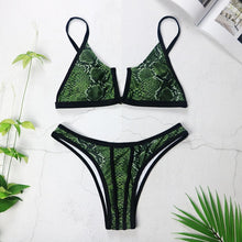 Load image into Gallery viewer, Sexy Bandeau Bikinis 2021 New V Neck Bikini Swimsuits Push Up Swimwear Female Brazilian Bikini Set Bathing Suits Biquini 3418