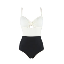 Load image into Gallery viewer, Sexy Bandeau One Piece Swimsuit Women Solid Swimwear Open Back Monokini Bow Swim Suit Open Back Trikini Pad Korea Bathing Suit