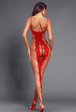 Load image into Gallery viewer, Sexy Bodystocking Women Lingerie Hot Erotic Underwear Sleepwear Black Sling Hollow Open Crotch Costumes Teddy Bodysuit