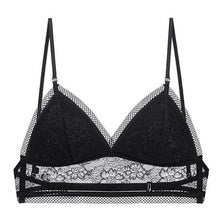 Load image into Gallery viewer, Sexy Bra Ladies Lace Mesh Halter Thin Bra Low Back Women Soft Seamless Backless  Sexy Padd Bralette For Small Chest Encaje Mujer