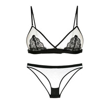 Load image into Gallery viewer, Sexy Bra Set Wire Free Transparent Ultrathin Female Lingerie Seamless Unpadded Breathable Ladies Intimates Women Lace Bralette