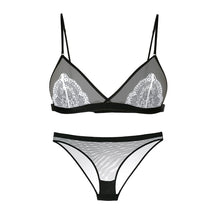 Load image into Gallery viewer, Sexy Bra Set Wire Free Transparent Ultrathin Female Lingerie Seamless Unpadded Breathable Ladies Intimates Women Lace Bralette