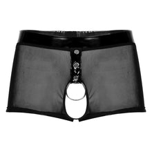 Load image into Gallery viewer, Sexy Breathable Thin Boxer Black Men Mesh Transparent See Through O Ring Crotchless Men&#39;s Underwear Lingerie Gay Wear Panties