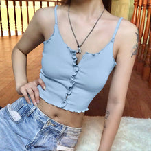 Load image into Gallery viewer, Sexy Camis Slim Female Camisole Summer Streetwear Sleeveless Crop Top Solid Color Basic Women Camisole Summer Clothes for Women