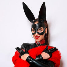 Load image into Gallery viewer, Sexy Cosplay Leather Mask Rave Toy For Women Erotic Bondage Restraints Rabbit Cat Ear Bunny Mask Masquerade Carnival Party Mask