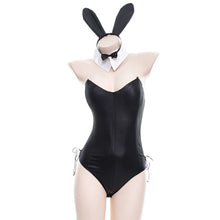 Load image into Gallery viewer, Sexy Cute Bunny Girl Faux Leather Material Rabbit Woman Set Good Quality Can Wear Out To Comic Show Kawaii Cosplay Bunny Costume