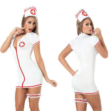 Load image into Gallery viewer, Sexy Doctor Nurse Uniform Suit Erotic Lingerie Cosplay Temptation ZipperOne-Piece Outfit Factory Direct Sales