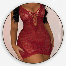 Load image into Gallery viewer, Sexy Dress Women&#39;s Nightwear Vintage Nightgowns Women Sleepwear Lingerie Home Clothing Lace Strap See Through Sleeping Dress