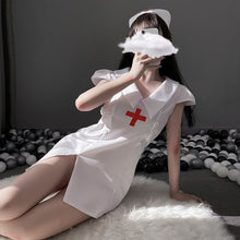 Load image into Gallery viewer, Sexy Erotic Lingerie Uniform Temptation Maid Cosplay Halloween Nurse Costume Outfit Women Sexy Skirt for Sex Plus Size