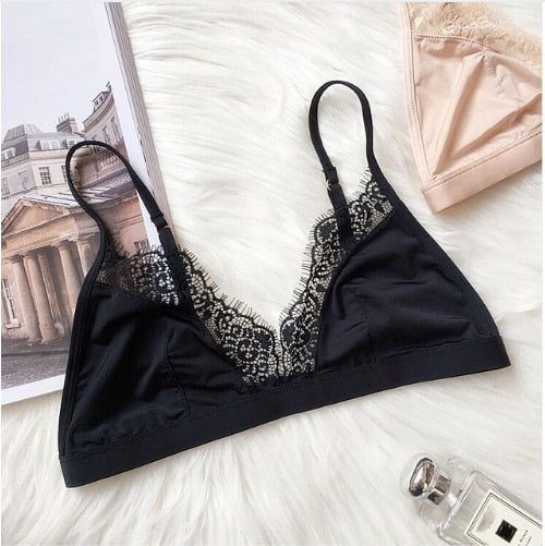 Sexy Floral Lace Bra For Women Adjusted Straps Female Lingerie Comfortable breathable Soft Bralette Thin Seamless underwear bras