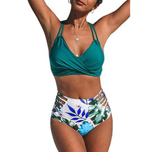 Load image into Gallery viewer, Sexy High Waist Bikini 2021 Halter Plus Size Swimwear Women Swimsuit Female Bikini Set Bodysuit Bathing Suit Summer Biquini