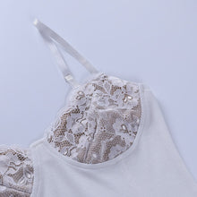 Load image into Gallery viewer, Sexy Lace Breast Cup Spaghetti Strap Dress Women 2021 New Spring Summer Solid Sleeveless Backless Short  Bodycon Hip Dress