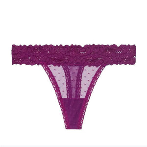 Sexy Lace Panties For Women Low Waist Transparent Breathable Ladies Briefs Thong T Back Femme Underwear Hot Sale Girls Lingerie