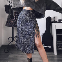 Load image into Gallery viewer, Sexy Leopard Print Summer Skirt Women Split High Waist Floral Skirts Fashion Tight Open Beach Wraps Casual Skirts Flower Clothes
