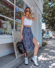 Load image into Gallery viewer, Sexy Leopard Print Summer Skirt Women Split High Waist Floral Skirts Fashion Tight Open Beach Wraps Casual Skirts Flower Clothes