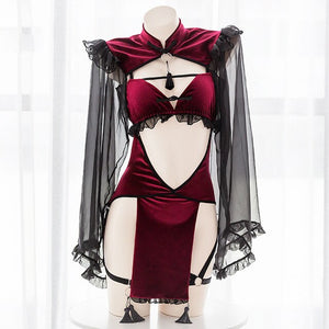 Sexy Lingerie Costumes Halloween Performance for Party Witch Vampire Cosplay Costume Cow Cosplay Anime Clothes Sleepwear Set