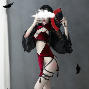 Sexy Lingerie Costumes Halloween Performance for Party Witch Vampire Cosplay Costume Cow Cosplay Anime Clothes Sleepwear Set