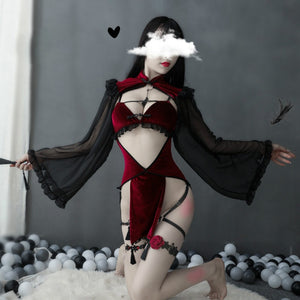 Sexy Lingerie Costumes Halloween Performance for Party Witch Vampire Cosplay Costume Cow Cosplay Anime Clothes Sleepwear Set