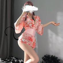 Load image into Gallery viewer, Sexy Lingerie Japanese Kimono Sex Cosplay Outfit For Women Dress Sexi Pajamas Female Uniform Yukata Temptation Passion Suit