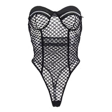 Load image into Gallery viewer, Sexy Lingerie Teddies Bodysuit Erotic Outfit Open Crotch Stretch Fishnet Strapless Catsuit Body Stockings Porn Underwear Costume