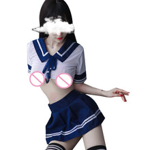 Load image into Gallery viewer, Sexy Lingerie Temptation and Sexy Suit Pure Student Uniform Stage Costume Sailor Alternative Clothing Skirt Slutty Cosplay