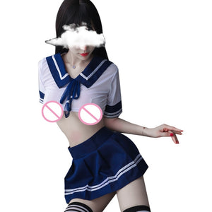 Sexy Lingerie Temptation and Sexy Suit Pure Student Uniform Stage Costume Sailor Alternative Clothing Skirt Slutty Cosplay