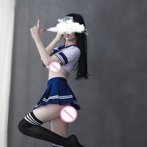 Sexy Lingerie Temptation and Sexy Suit Pure Student Uniform Stage Costume Sailor Alternative Clothing Skirt Slutty Cosplay