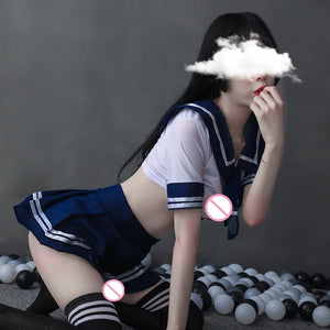Sexy Lingerie Temptation and Sexy Suit Pure Student Uniform Stage Costume Sailor Alternative Clothing Skirt Slutty Cosplay